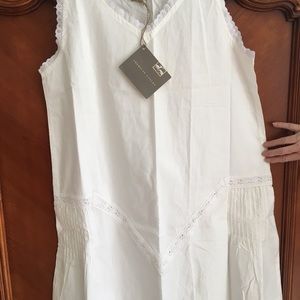 White cotton nightgown.
